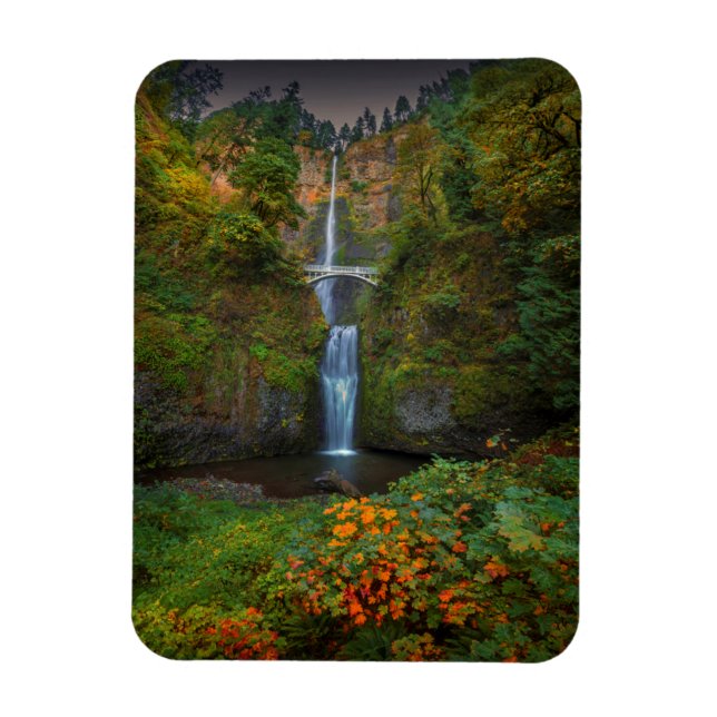 Imán Cataratas Multnomah | Desfiladero del río Columbia (Vertical)