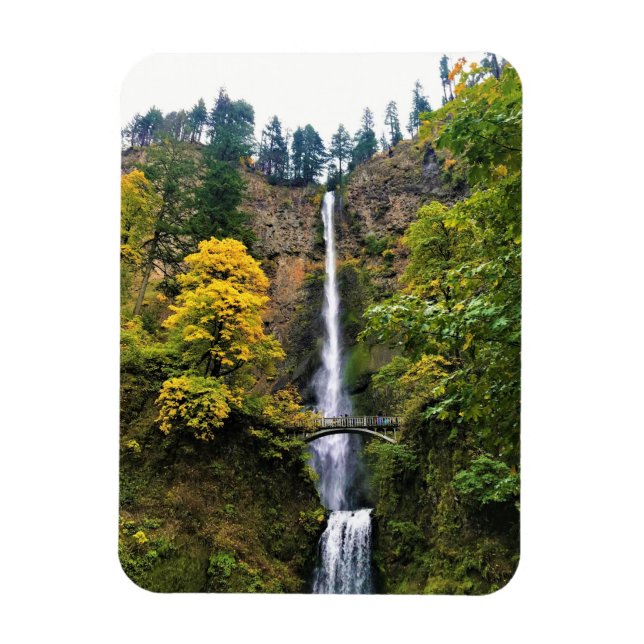 Imán Cataratas Multnomah, desfiladero del río Columbia, (Vertical)