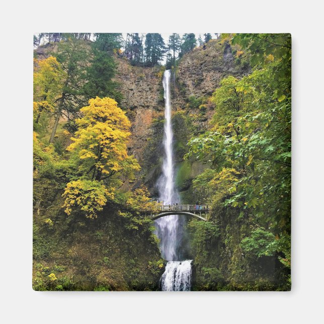 Imán Cataratas Multnomah, desfiladero del río Columbia, (Frente)