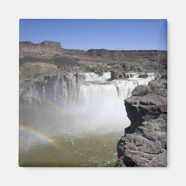 Imán Cataratas Shoshone en el río Snake en Twin Falls, (Frente)
