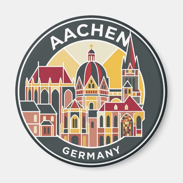 Imán Catedral de Aquisgrán Alemania (Frente)