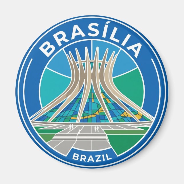 Imán Catedral de Brasília Brasil (Frente)