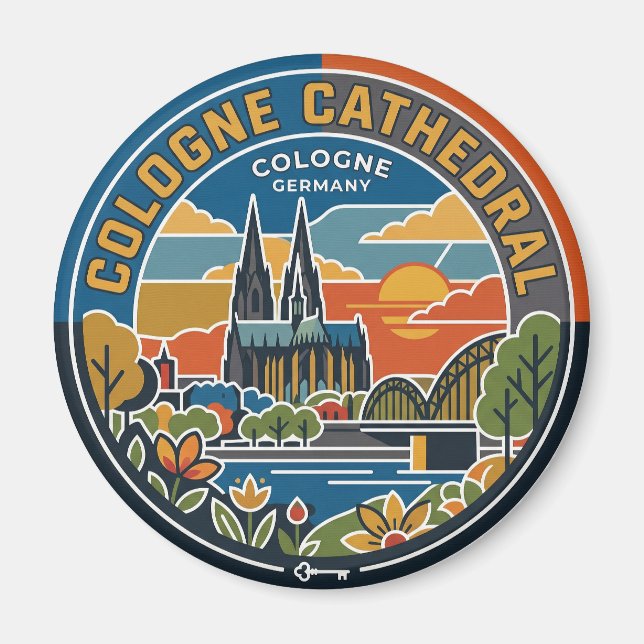 Imán Catedral de Colonia Alemania (Frente)