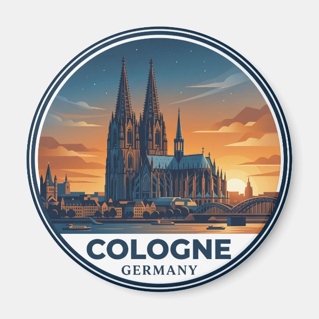 Imán Catedral de Colonia Alemania (Frente)
