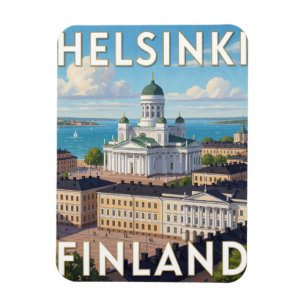 Imán Catedral de Helsinki Finlandia Escena de viaje bál