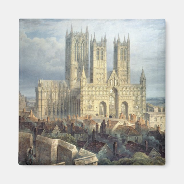Imán Catedral de Lincoln del noroeste, c.1850 (Frente)