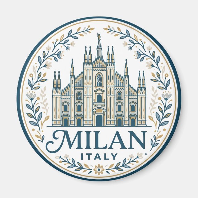 Imán Catedral de Milán Italia (Frente)
