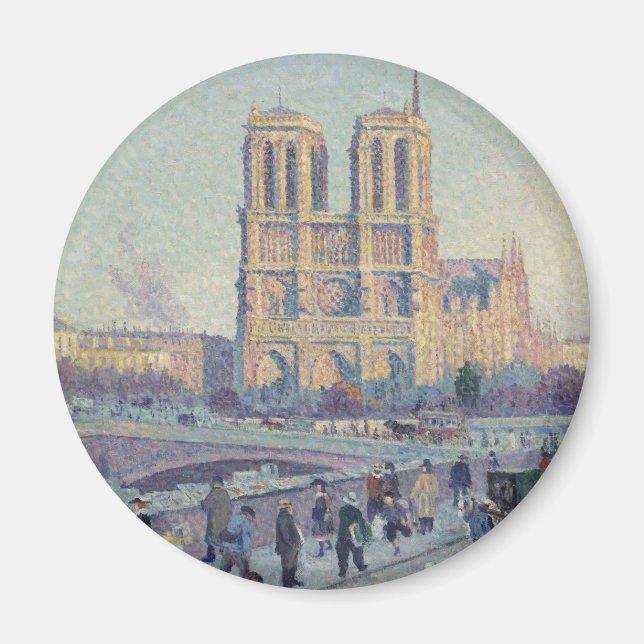 Imán Catedral de Notre Dame de París Pintura clásica de (Frente)