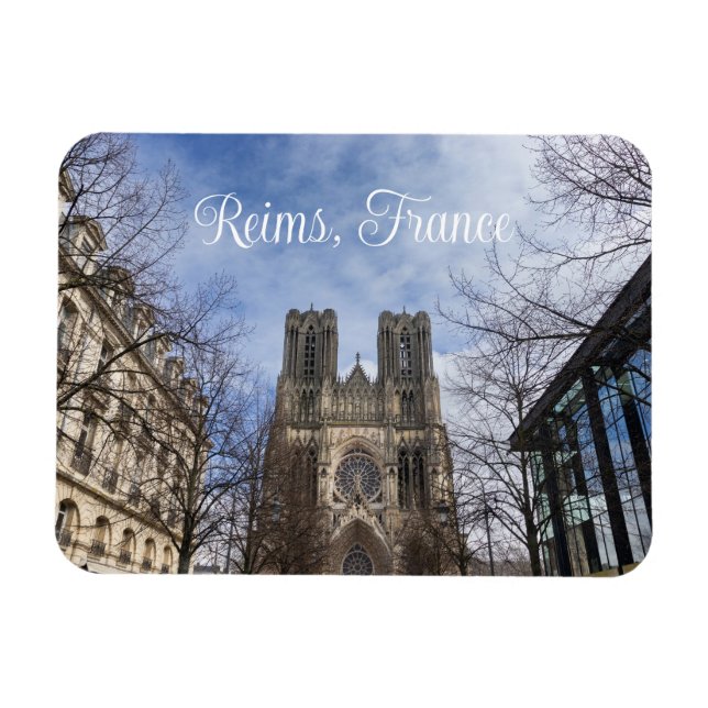 Imán Catedral de Nuestra Señora de los Reims, Francia (Horizontal)