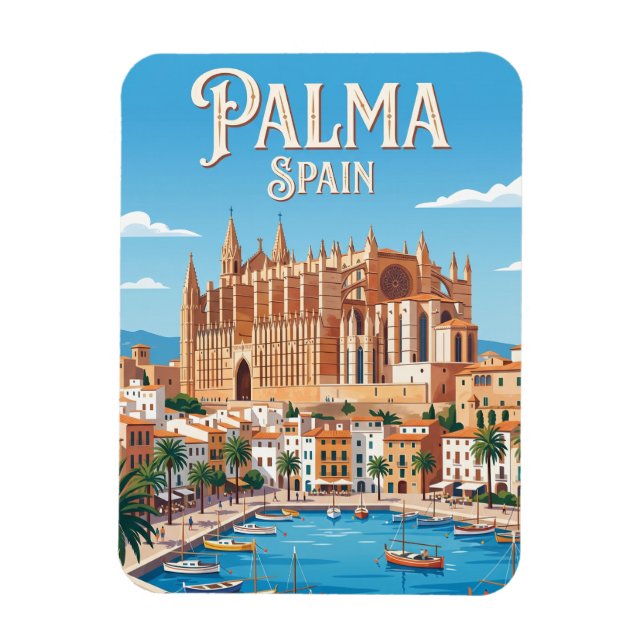 Imán Catedral de Palma España (Vertical)
