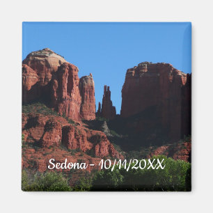Imán Catedral de roca en el monumento Sedona Arizona