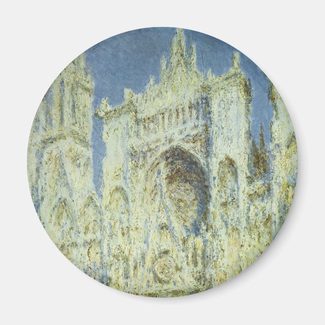 Imán Catedral de Rouen Fachada Oeste Luz del Sol, Claud (Frente)