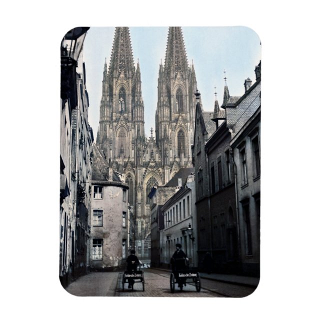 Imán Catedral de San Pedro Colonia Alemania 1910 (Vertical)