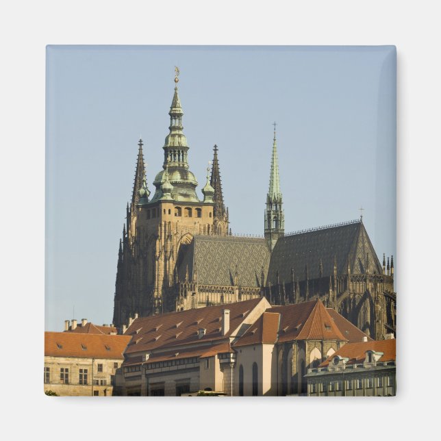 Imán Catedral de San Vitus y Castillo de Praga, uno de  (Frente)