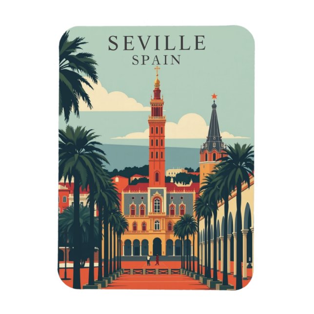 Imán Catedral de Sevilla Viaje de España (Vertical)