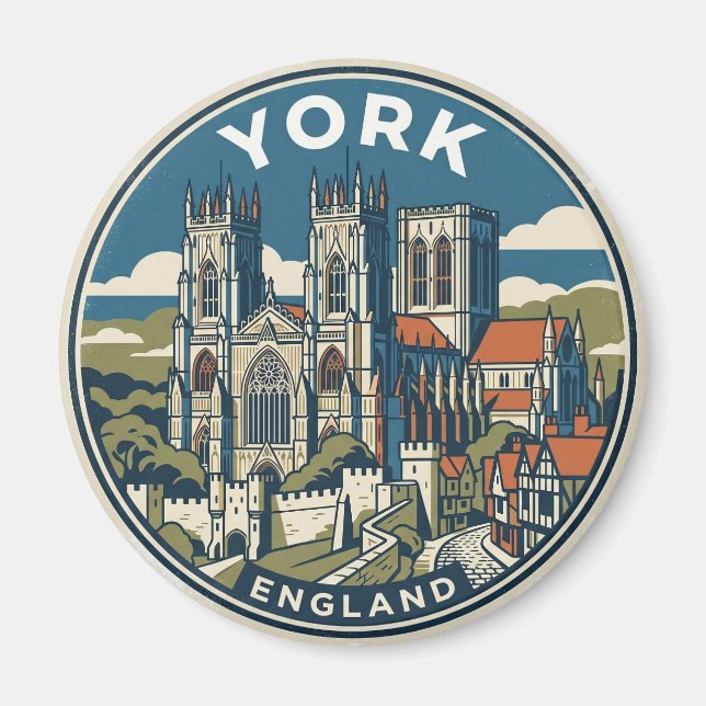 Imán Catedral de York Inglaterra (Frente)