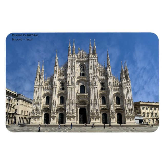Imán Catedral del Duomo de Milán - Italia (Horizontal)
