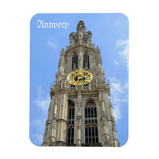 Imán Catedral en Amberes, Bélgica (Vertical)