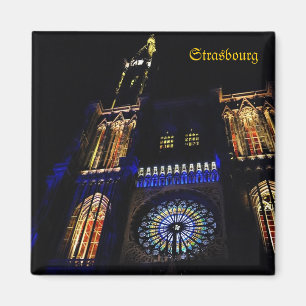 Imán Catedral en Estrasburgo, Francia recuerdo de viaje
