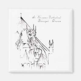 Imán Catedral gótica de Bourges, Francia