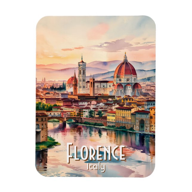 Imán Catedral personalizada de la cúpula de Florencia e (Vertical)
