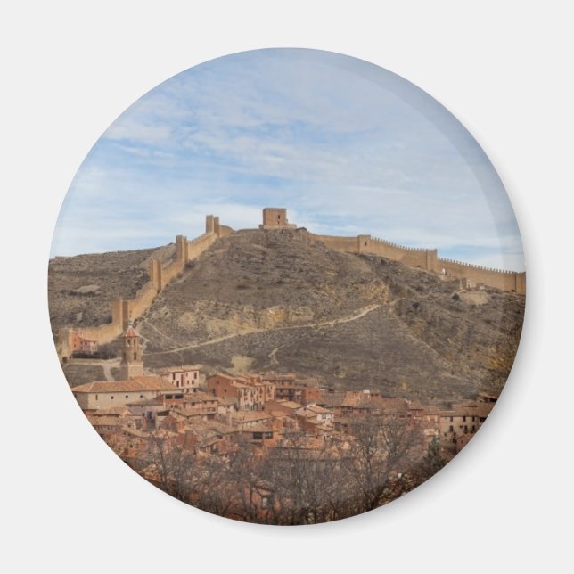 Imán Catedral y murallas Albarracín, Aragón España (Frente)