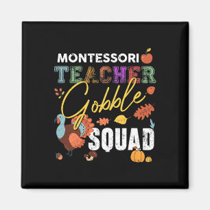 Imán Catedrático Montessori Gobble Squad Acción de Grac