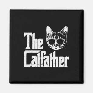 Imán Catfather Funny Dad Day Movie Pun Papa