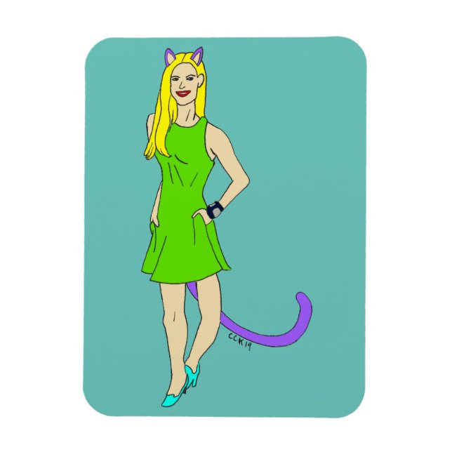 imán catgirl (Vertical)