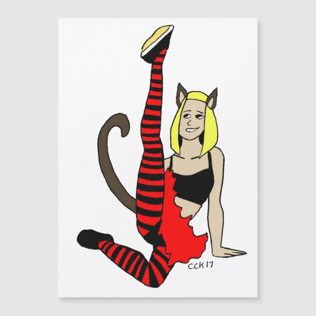 imán catgirl (Anverso)