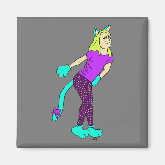 imán catgirl (Frente)