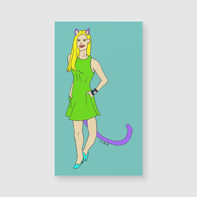 imán catgirl (Anverso)