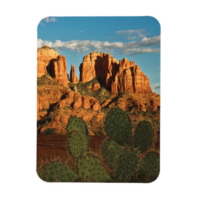 Imán Cathedral Rock al atardecer desde Secret Canyon (Vertical)