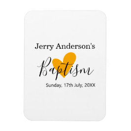 Imán Catholic baptism kids modern simple QR minimal