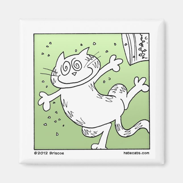 Imán Catnip Cat (Frente)