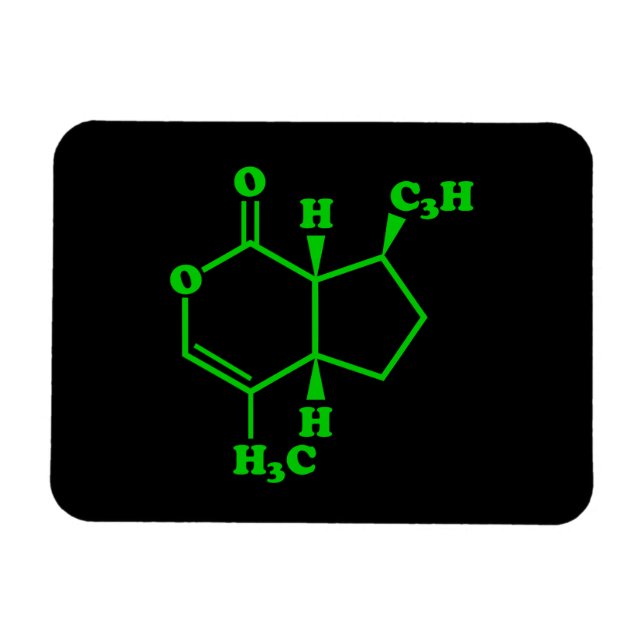 Imán Catnip Nepetalactona Fórmula Química Molecular (Horizontal)