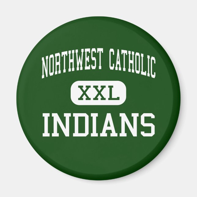 Imán Católico Noroeste - Indios - Hartford Occidental (Frente)