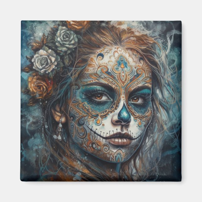 Imán Catrina Azul (Frente)