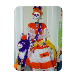 Imán Catrina on a Donkey Flexible Magnet