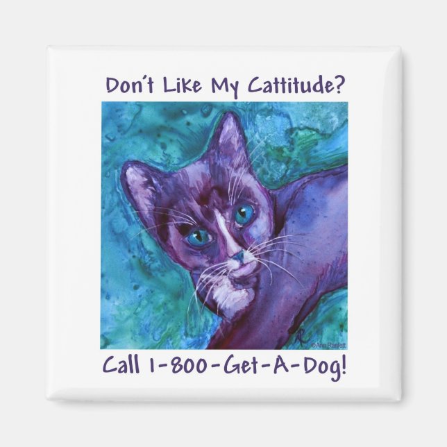 Imán Cattitude Cat Magnet (Frente)