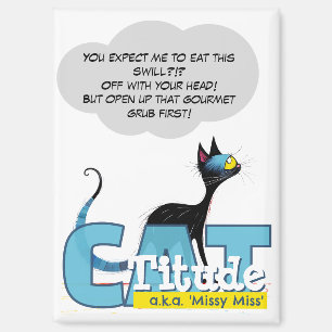 Imán CatTitude Magnet de la pandilla del caos de comi