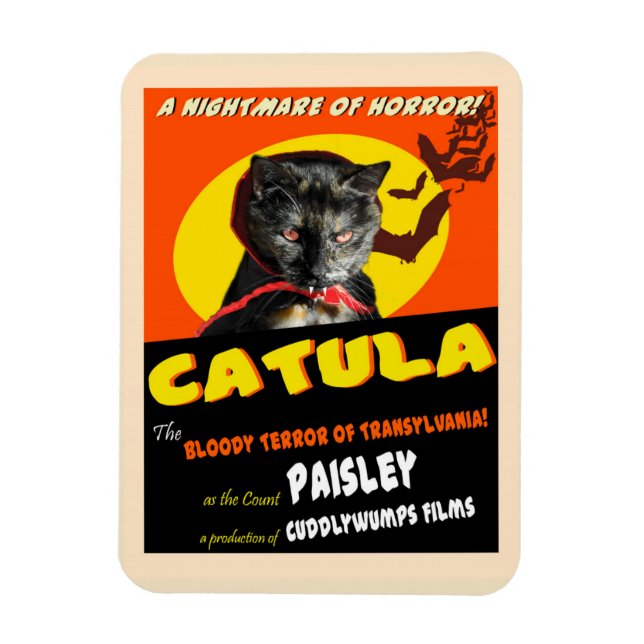 Imán Catula Spoof Movie Poster Magnet (Vertical)