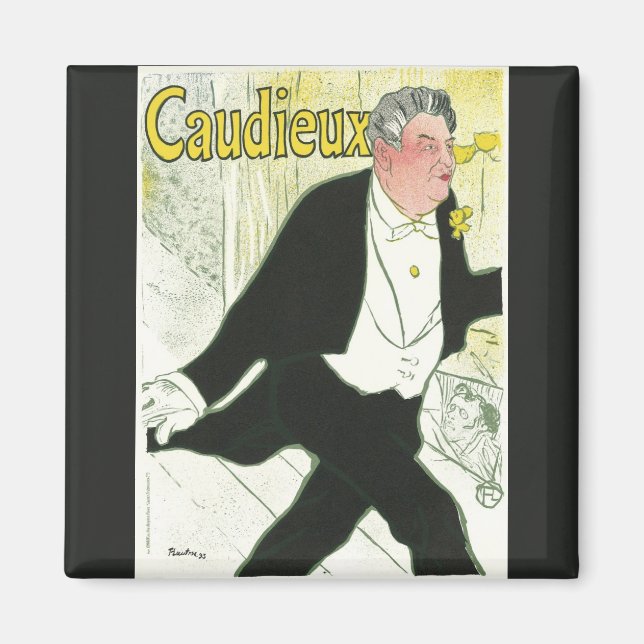 Imán Caudieux de Toulouse Lautrec, Arte Antiguo Nouveau (Frente)
