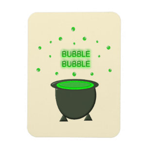 Imán Cauldron y Bubbling Green Brew Halloween