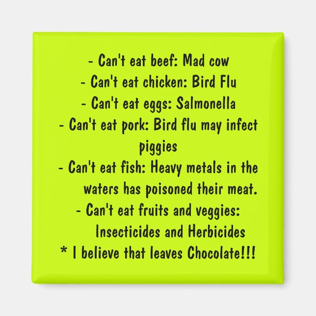 Imán Causas - Alimentación saludable (Frente)