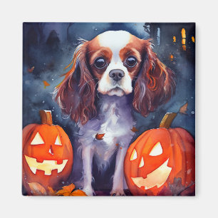 Imán Cavalier de Halloween King Charles Spaniel