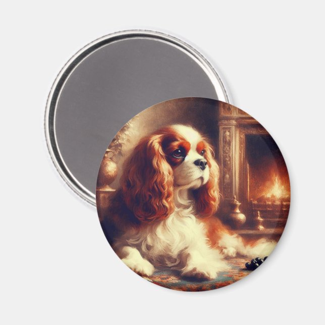 Imán Cavalier King Charles Spaniel (Anverso/Reverso)