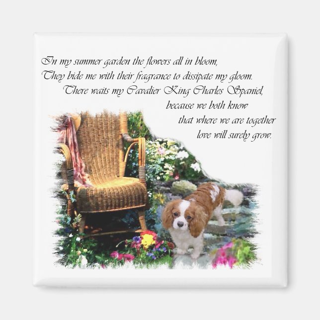 Imán Cavalier King Charles Spaniel Art (Frente)