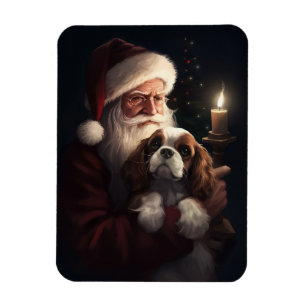 Imán Cavalier King con Navidades festivos de Santa Clau
