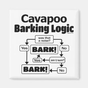 Imán Cavapoo Barking Logic
